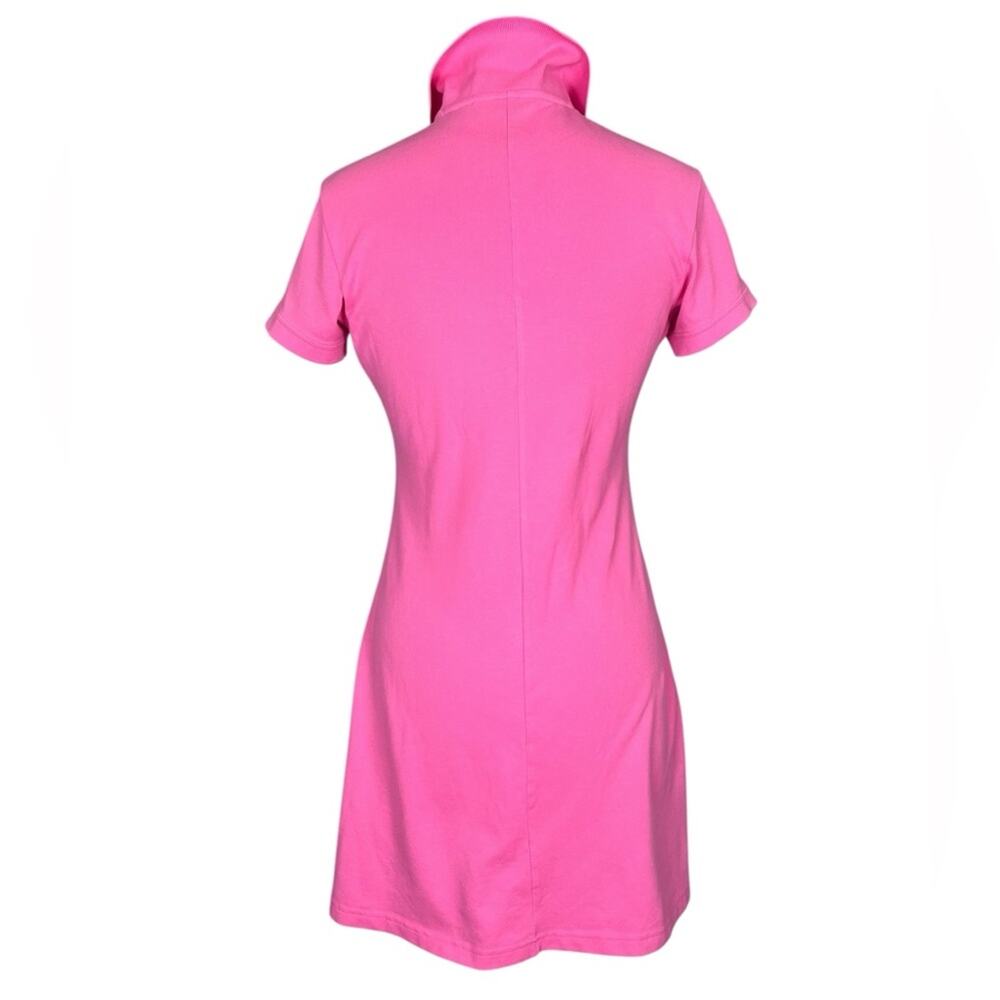 Lilly Pulitzer Pink Polo Dress Womens Small Short Sleeve Pique Cotton Preppy - Picture 4 of 8